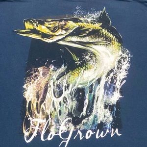Flogrown Large Fish graphic T | Size XXL